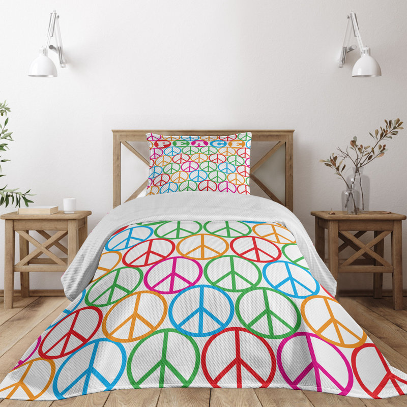 Modern & Contemporary Polyester Geometric Shapes Coverlet