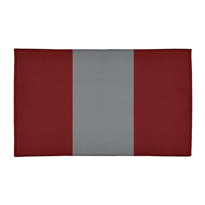Tapis rouge/gris, Rectangle 2 pi x 3 pi