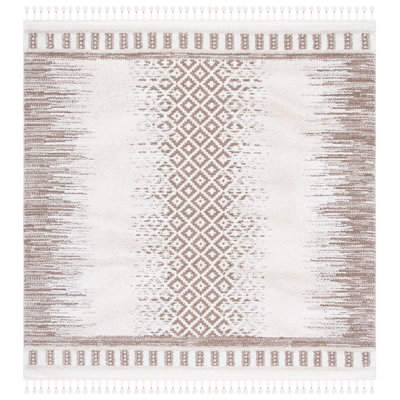 Welton Moroccan Tassel Shag Performance Geometric Rug