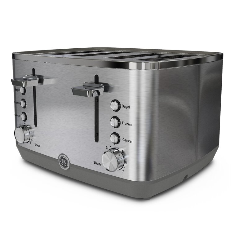 GE Appliances 4-Slice Toaster in Stainless Steel