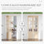 Porte pliante en verre et bois massif 8-Lite avec trousse de quincaillerie d'installation-117231266-117231260