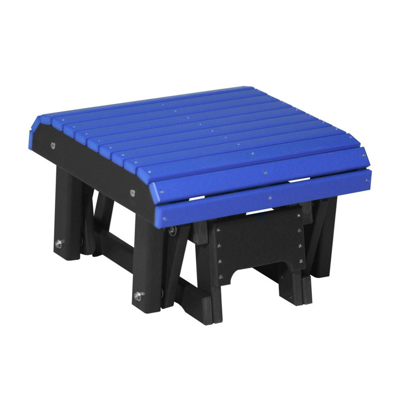 Banc coulissant Muier, Bleu / Noir