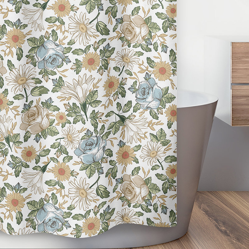 Rideau de douche Vintage Floral