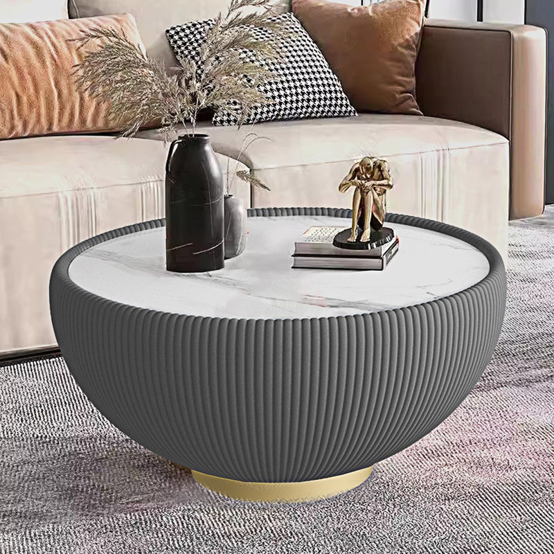 Sintered Stone Top Cup Shape Coffee Sofa Table