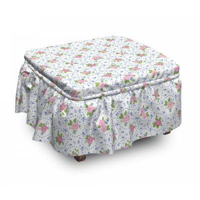 Box Cushion Ottoman Slipcover