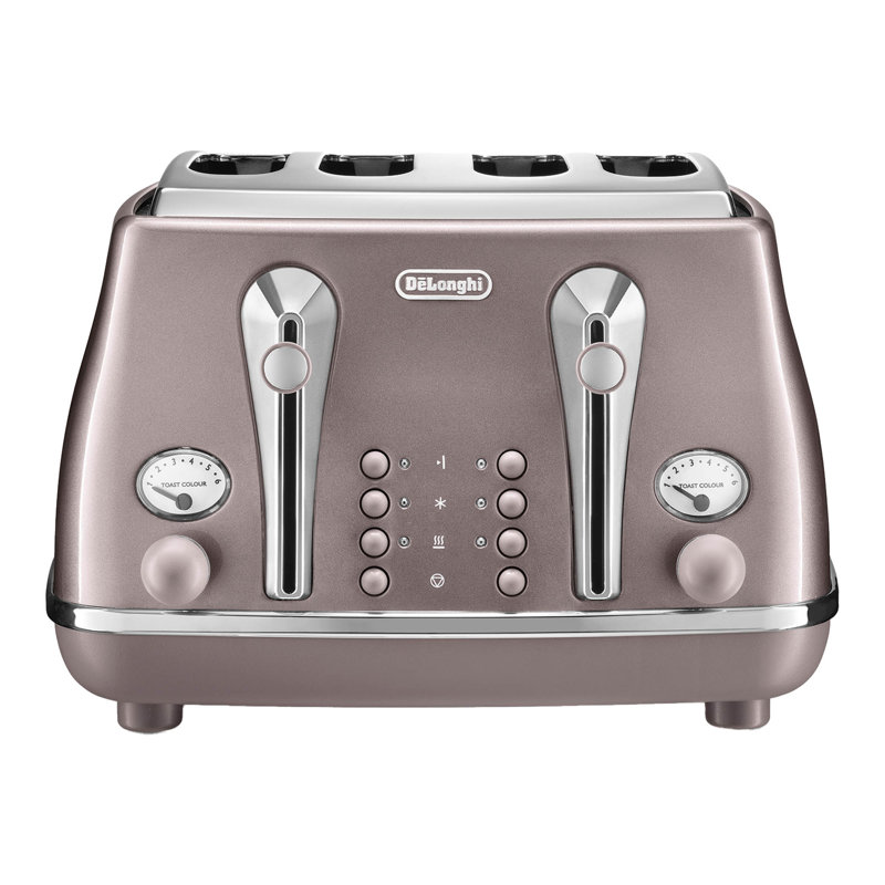 4 Slice Icona Capitals Toaster New York, Pink