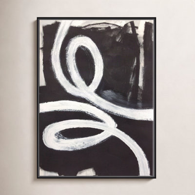 Hendrix "White Swirly Swirls 1" Print