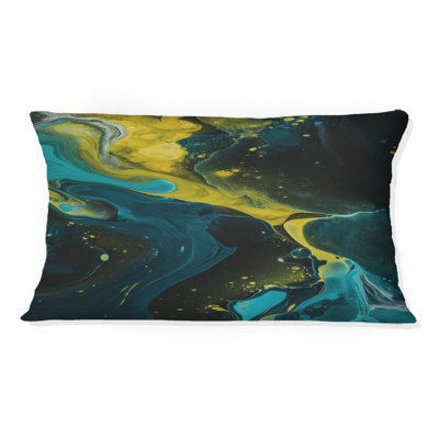 Coussin Teal and Yellow