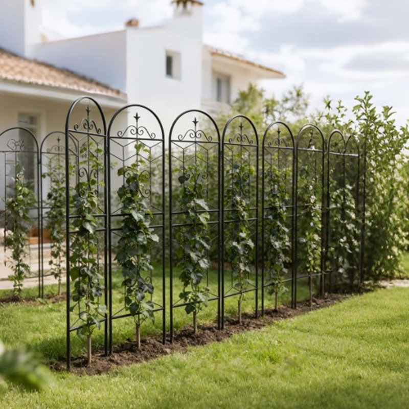 Cadre en métal robuste pour l'extérieur pour plantes grimpantes 71 po x 19,7 po
