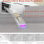 Toilette bidet intelligente - Couvercle d'ouverture / fermeture automatique, capteur de pied, séchage à l'air chaud, lavage / ouverture luxueuse, chasse d'eau puissante, désodorisation, porcelaine blanche, télécommande, température
