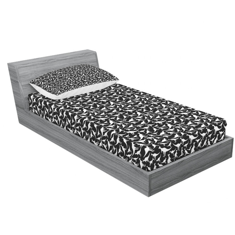 Microfiber Sheet Set, Twin Sheet Set with Fitted Sheet