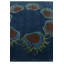 Tapis carré bleu marine Noell