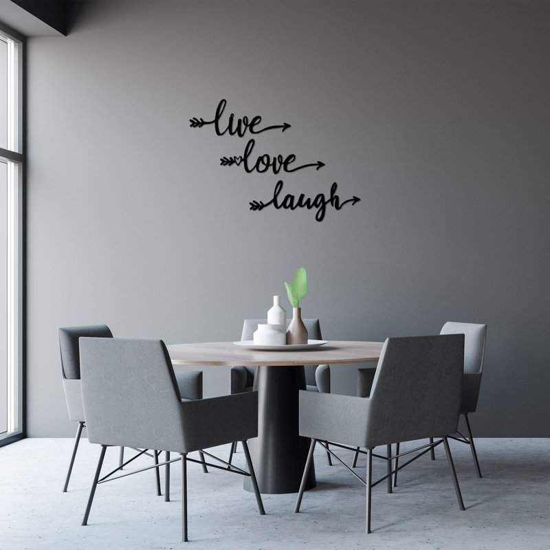 Elegant Decorative Metal Wall Accessory, Black, 23.6 x 23.6 inches | 100% Metal Construction, Thickness: 0.6 inches | Perfect for Modern Home Decor & Unique Art Display, Durable and Stylish Design
