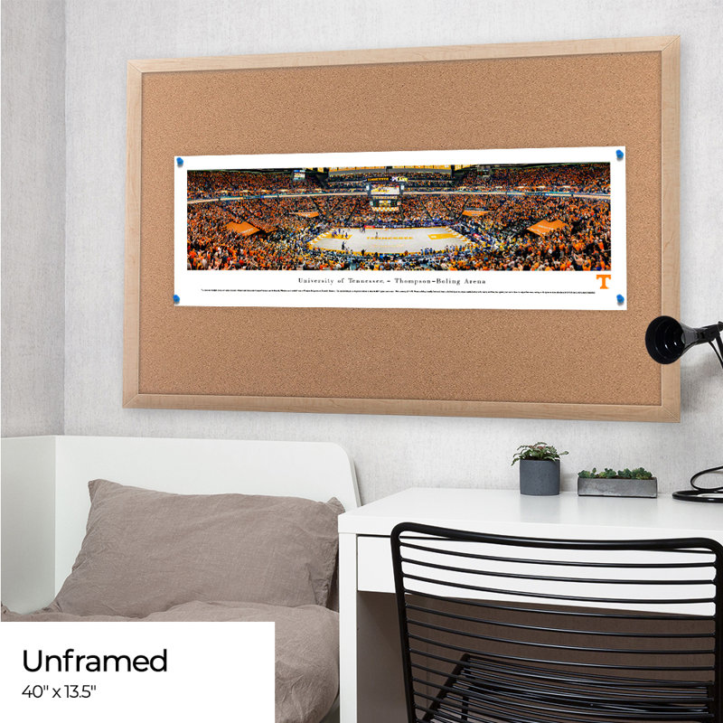 NCAA Tennessee Basketball Panoramic Print, Unframed, 13.5" H x 40" W x 0.1" D