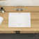 21.5"X15" White Ceramic Rectangular Undermount Bathroom Sink With Overflow