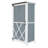 54" Two - Tone Storage Shed in Grey & White - Sloped Roof, 5 Customizable Compartments, Ideal for Outdoor Storage