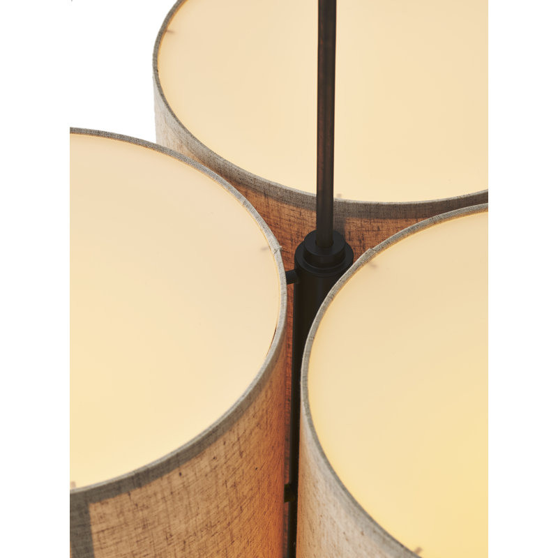 Hashira 3 - Light Pendant, 35.4" H x 24.2" W x 24.2" D, Raw