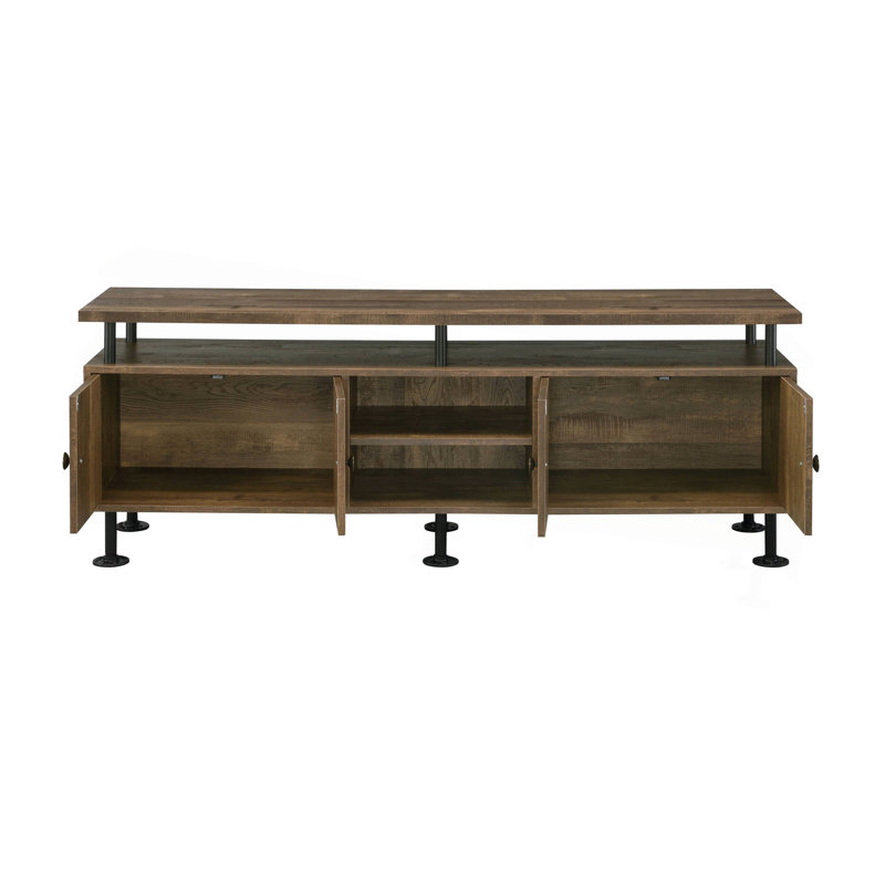 Meuble télé 2 tablettes Rustic Oak, H 23 po x L 24 po x l 16 po