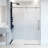 Elan 56-60" W x 74" H Sliding Frameless Shower Door with 3/8" Laminated Glass-98714625