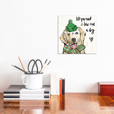 Strike A Paws V Christmas by Anne Tavoletti - Wrapped Canvas Print