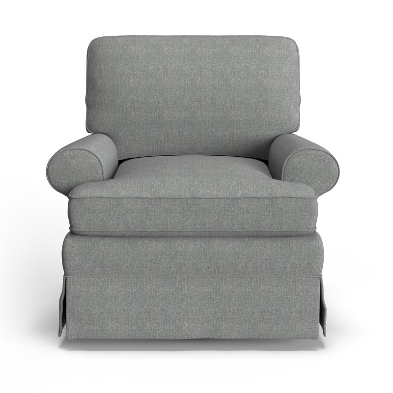 Fauteuil pivotant l 39,5 po Tomi Allenford, Gris anthracite performance