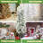 2 Packs Artificial Topiary Cedar Trees-1800001652
