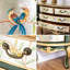 Buffet demi-rond sculpté de style européen