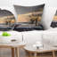 Hiver qui sort des pages - Coussin imprimé paysage-89810677-89810680