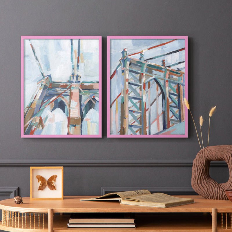 «Big City Colors I», reproduction encadrée de qualité supérieure - prête à être accrochée - aucun clou requis - aucun clou requis
