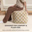 Repose-pieds rembourré beige Marta-117292685