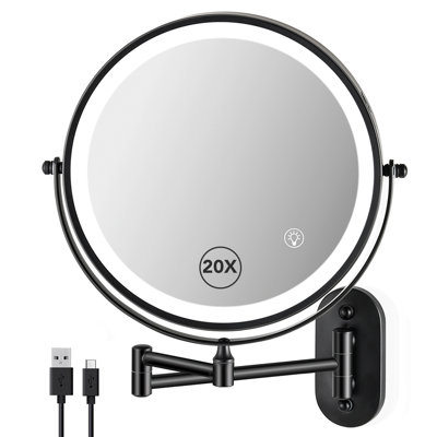 Miroir de maquillage mural 8,5 po