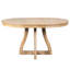 Table de salle à manger ronde extensible pour 4 à 6 personnes avec pieds de table courbés-2065620498