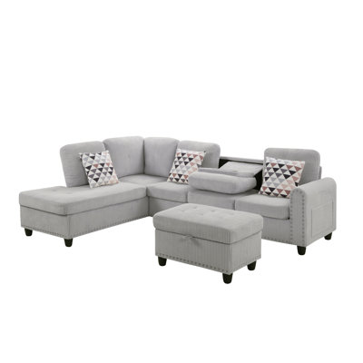 3 - Piece Upholstered Sectional