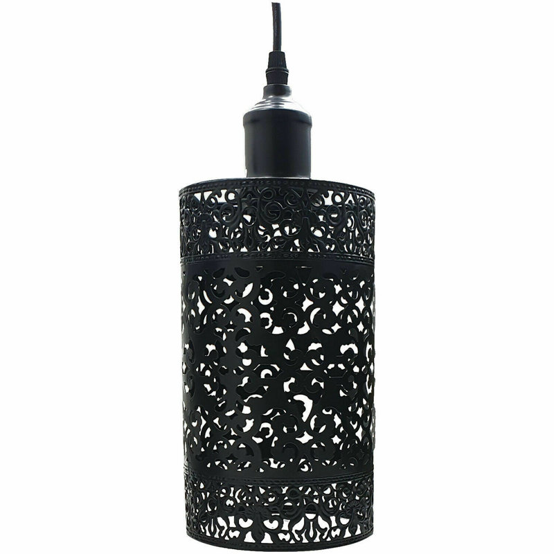 Brierley 1 - Light Cylinder Pendant, Black