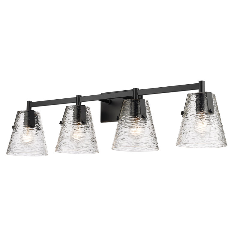 Crislynn 4 - Light Dimmable Vanity Light, Matte Black