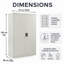 2 -Door 3 -Shelf Storage Cabinet-1866557343