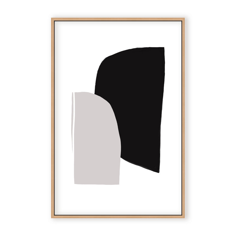 Abstractions No 5 Print by Anastasia Sawall, 36" H x 24" W x 1.125" D, Beige, Framed Matted Print