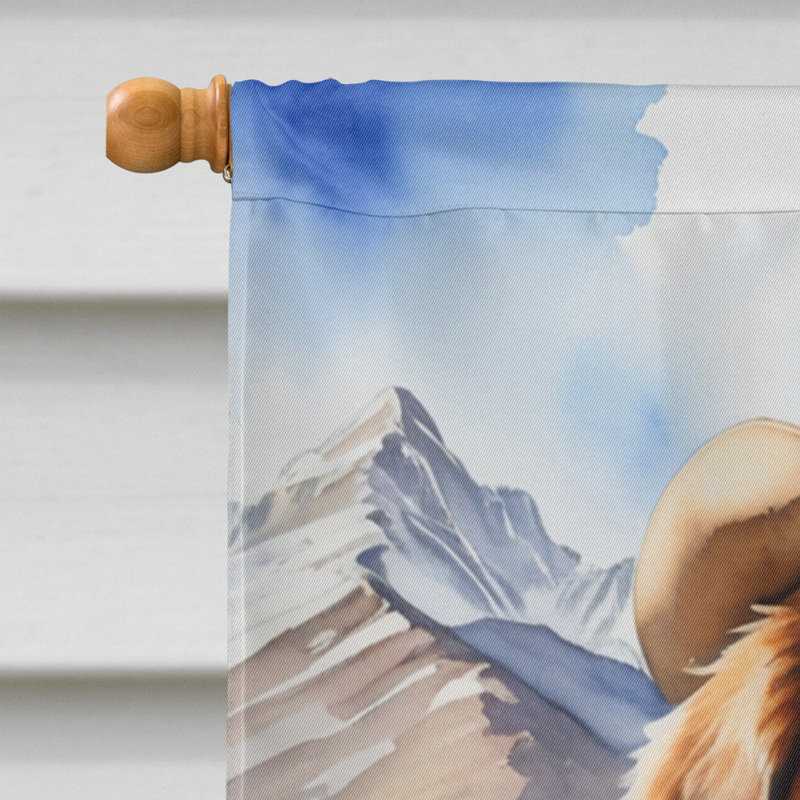 Drapeau Cowboy Welcome House, Dogue du Tibet