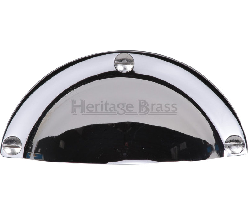 Heritage Brass Heritage Drawer Pull Traditional Design, Polished Chrome