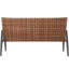 Banc de jardin en osier