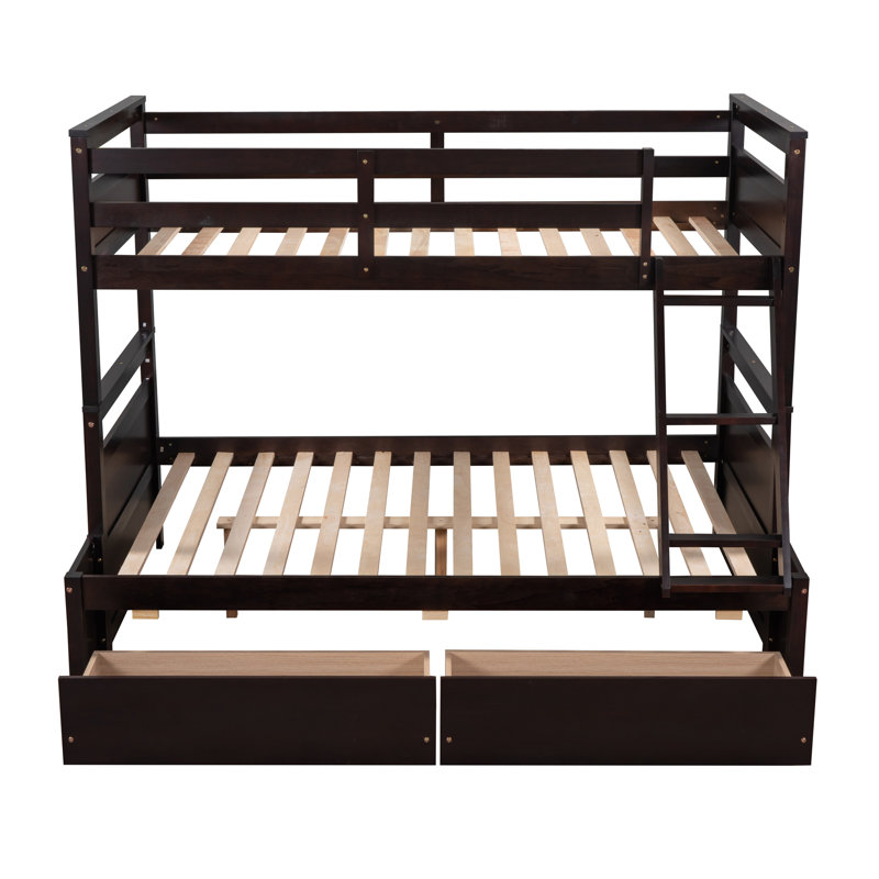 Revon Bunk Bed With Storage  and Rustic Pine Wood