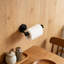 Porte-papier hygiénique mural en acier inoxydable de qualité supérieure, antirouille pour salle de bain et porte-rouleau de cuisine avec poignée sécurisée et fixation réglable