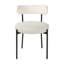 Rainiero 49cm H Upholstered Metal Upholstered Back Side Chair in Cream