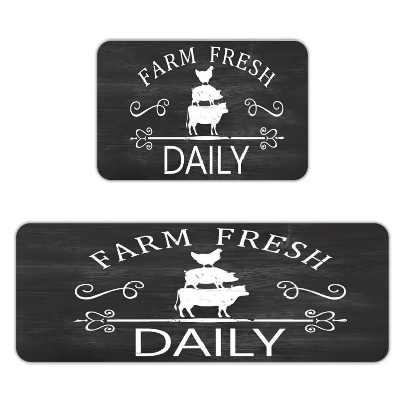 Ensemble de 2 tapis de cuisine Farm Fresh