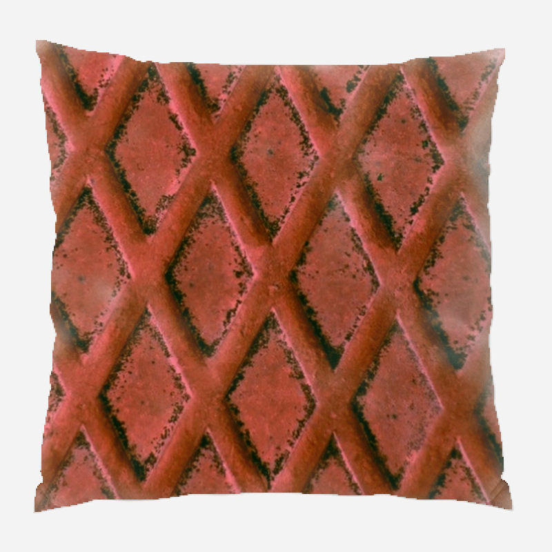 Geometric Microsuede Reversible Throw Pillow