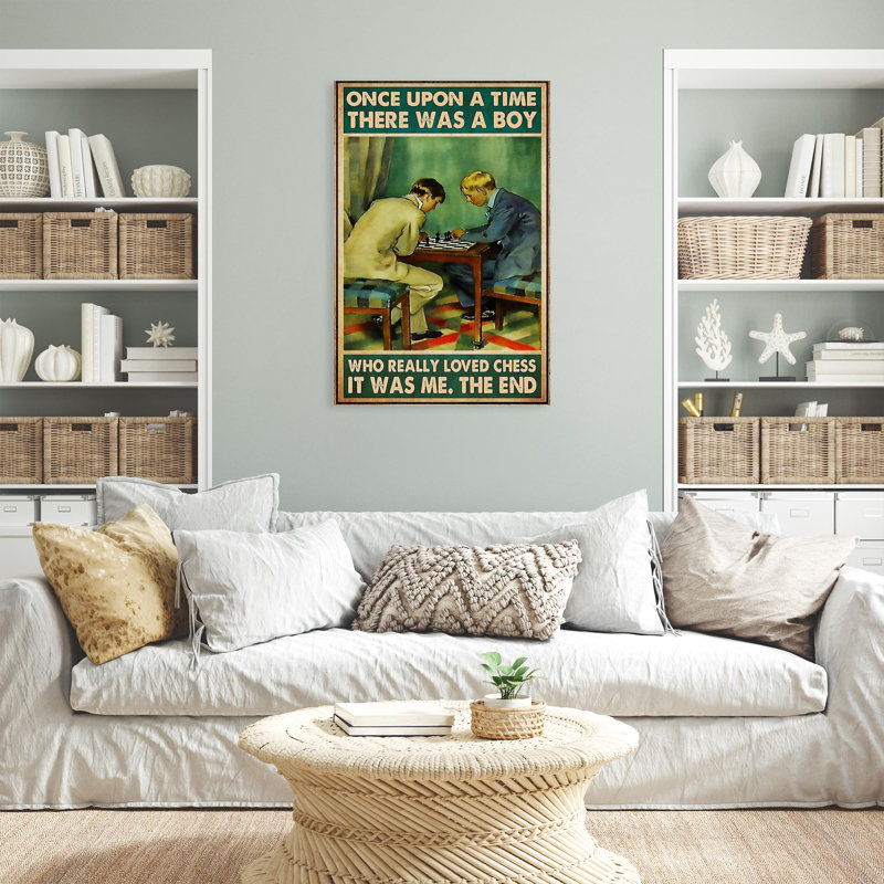 «Who Really Lived Chess», impression rectangulaire sur toile 1 pièce, H 36 po x l 24 po x P 1,25 po