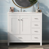 36" W x 18" D x 33.9" H Single Bathroom Vanity
