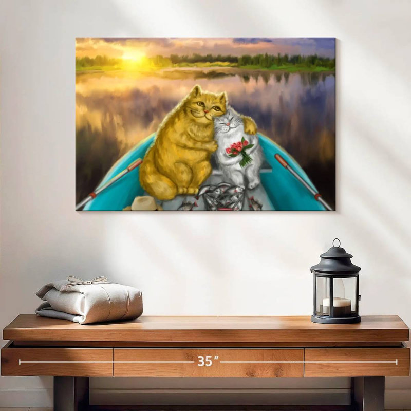 Date de pêche des chats, H 16 po x l 24 po