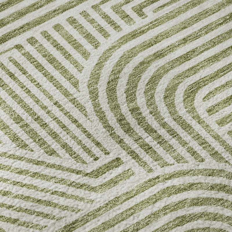 Tapis en aloès Prisco lavable à la machine de qualité supérieure, Rectangulaire 8 pi x 10 pi