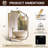 Anayalee Traditional Scalloped Rectangle Bathroom Vanity Mirror | Stainless Steel Frame-219904213-242732415